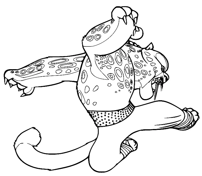 Kung Fu Panda Coloring Pages 44