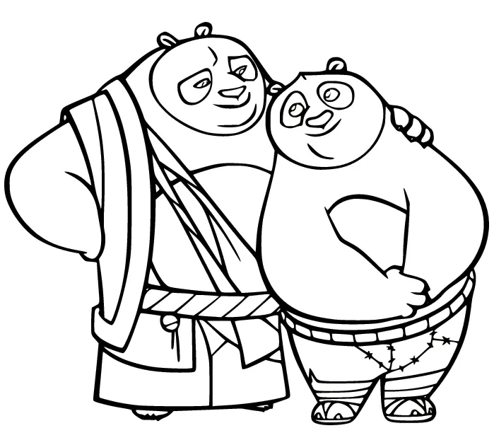 Kung Fu Panda Coloring Pages 45