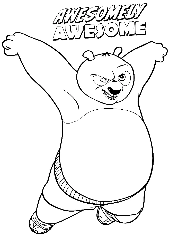Kung Fu Panda Coloring Pages 48