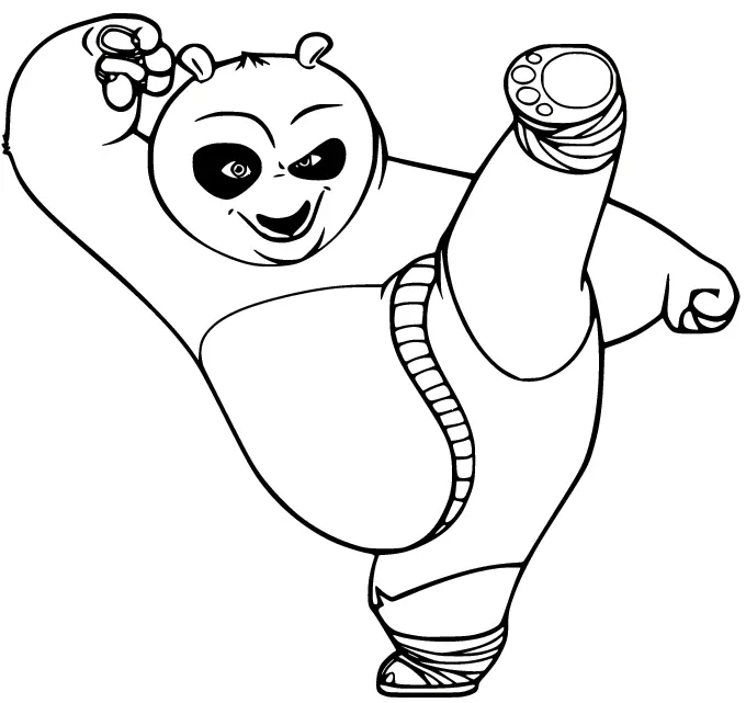 Kung Fu Panda Coloring Pages 8