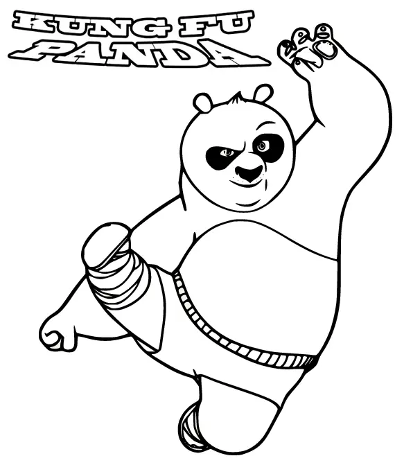 Kung Fu Panda Coloring Pages 9