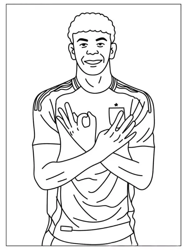 Lamine Yamal Ausmalbilder 12