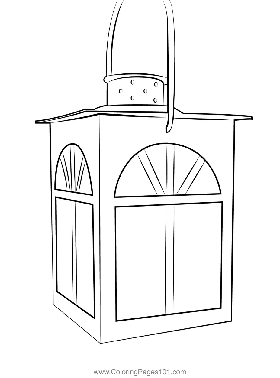 Lanterns Coloring Pages 4