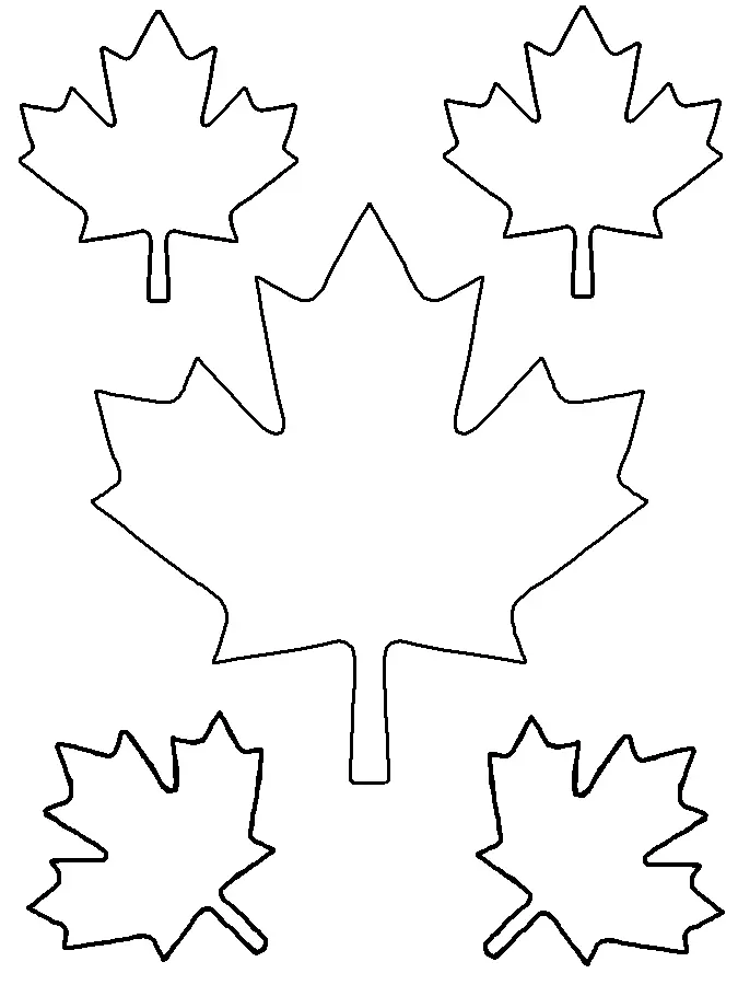 Leaf Coloring Pages 6