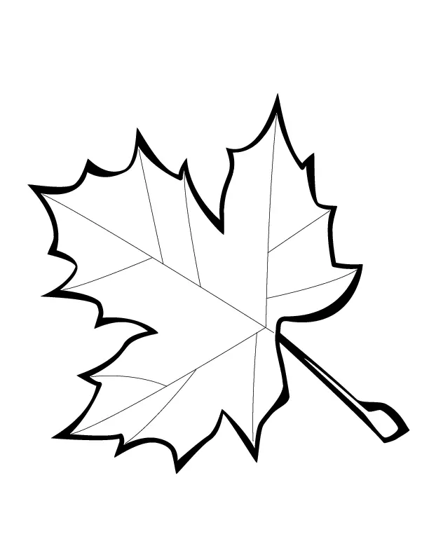 Leaf Coloring Pages 9