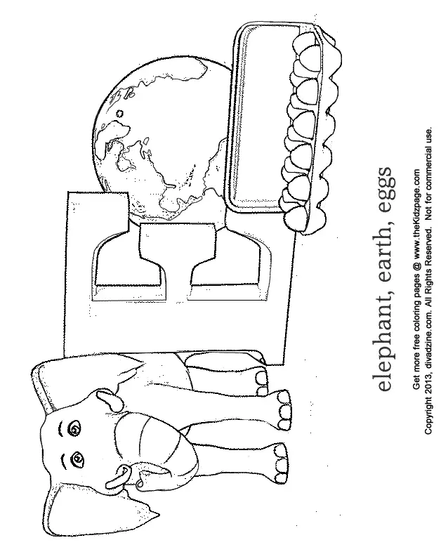 Letter E Coloring Pages 46