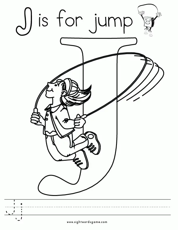 Letter J Coloring Pages 1