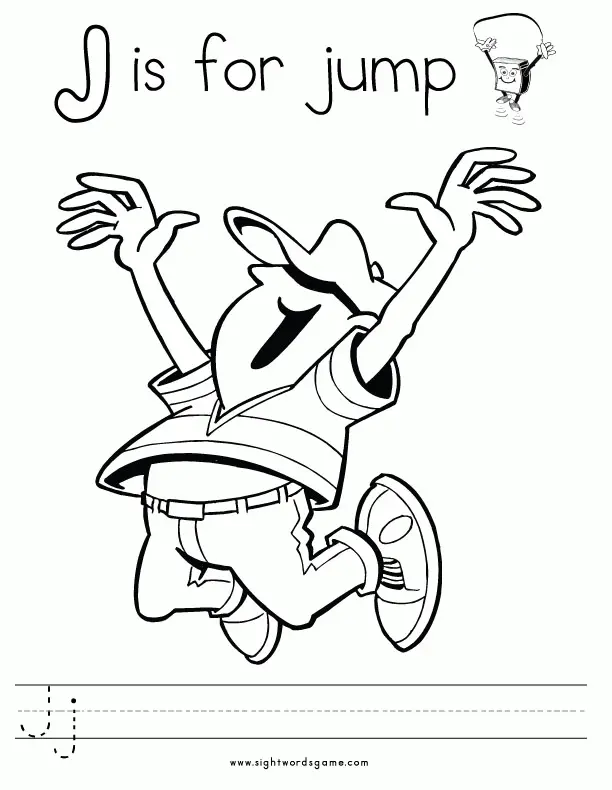Letter J Coloring Pages 2