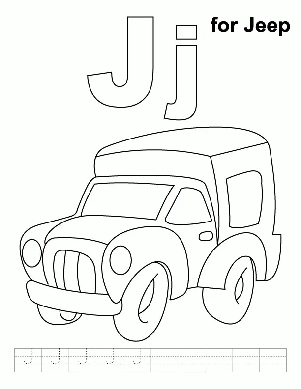 Letter J Coloring Pages 39