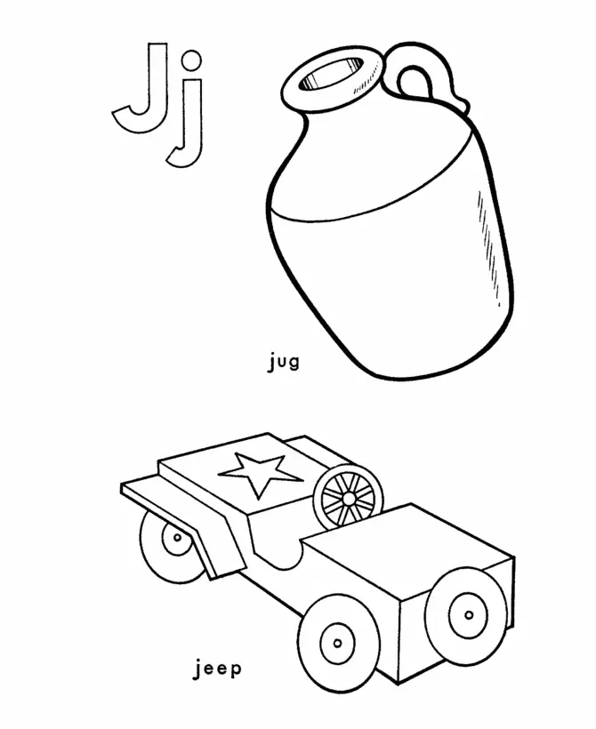 Letter J Coloring Pages 8
