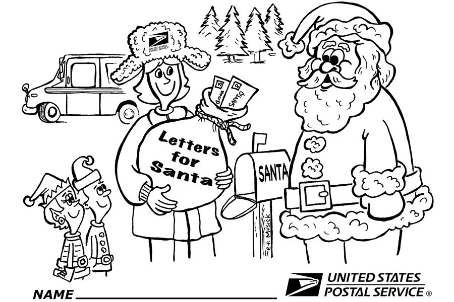 Letter To Santa Coloring Pages 27