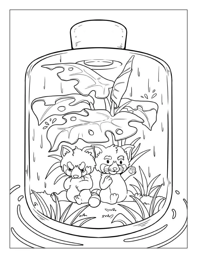Life Inside Jar Coloring pages 24