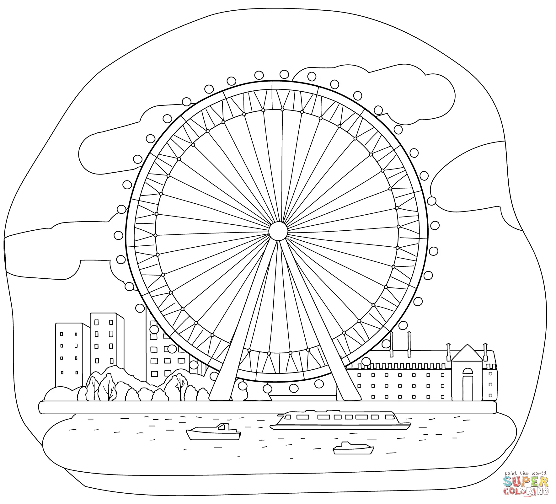London coloring pages 10
