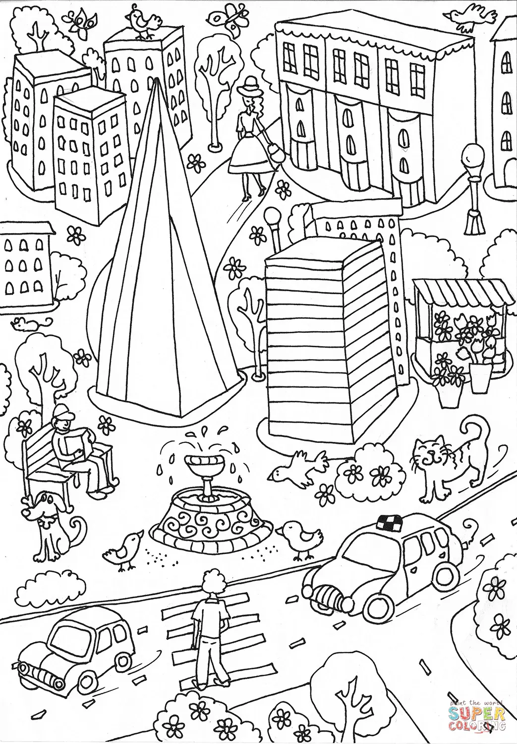 London coloring pages 15