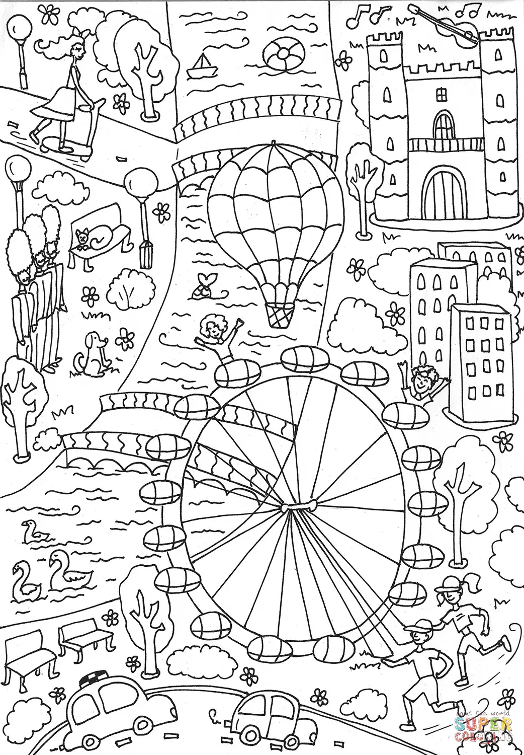 London coloring pages 18