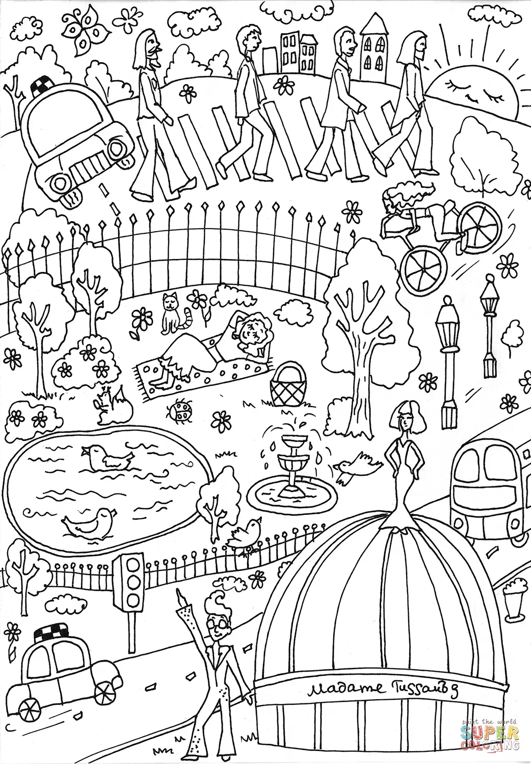 London coloring pages 19