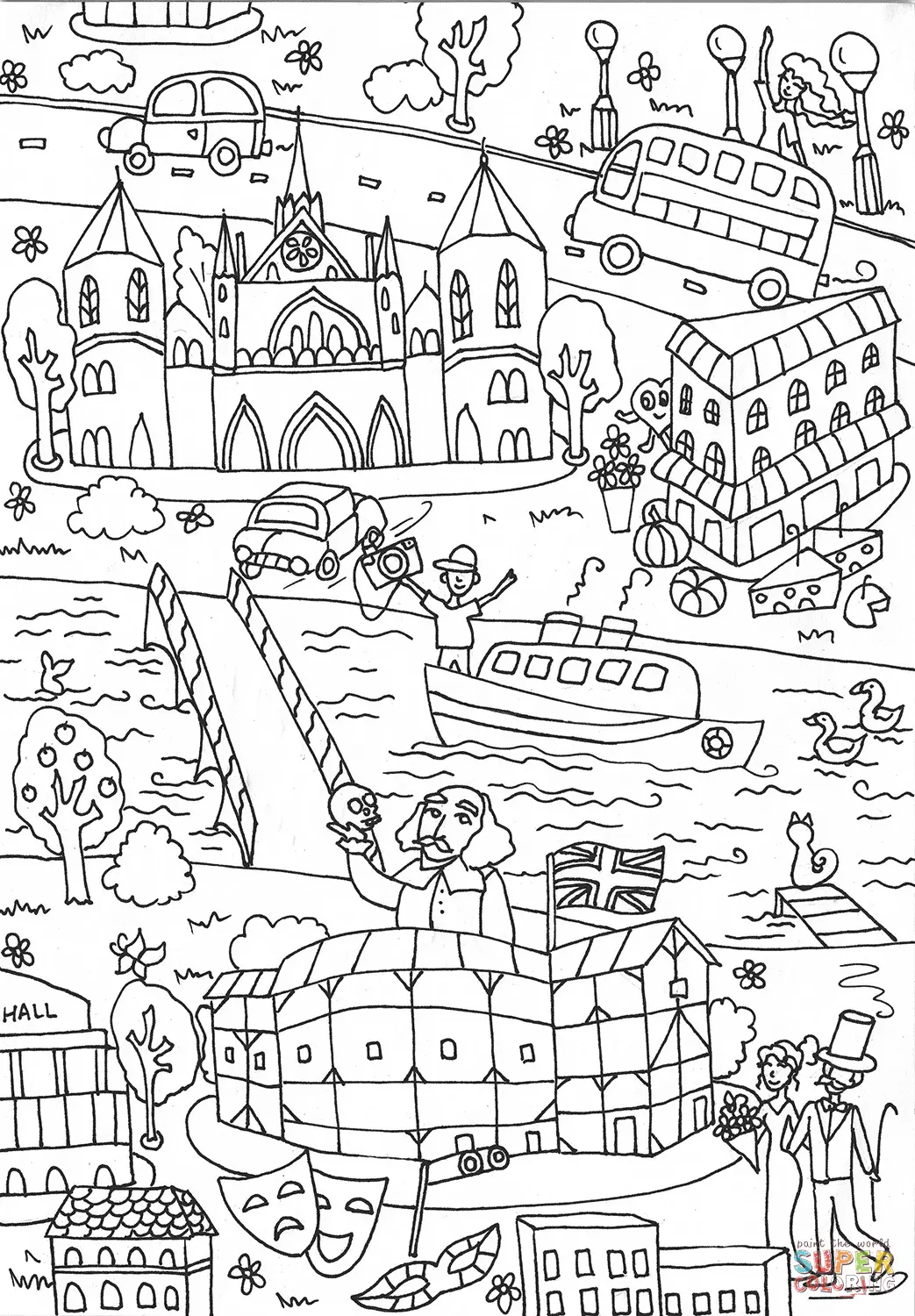 London coloring pages 21