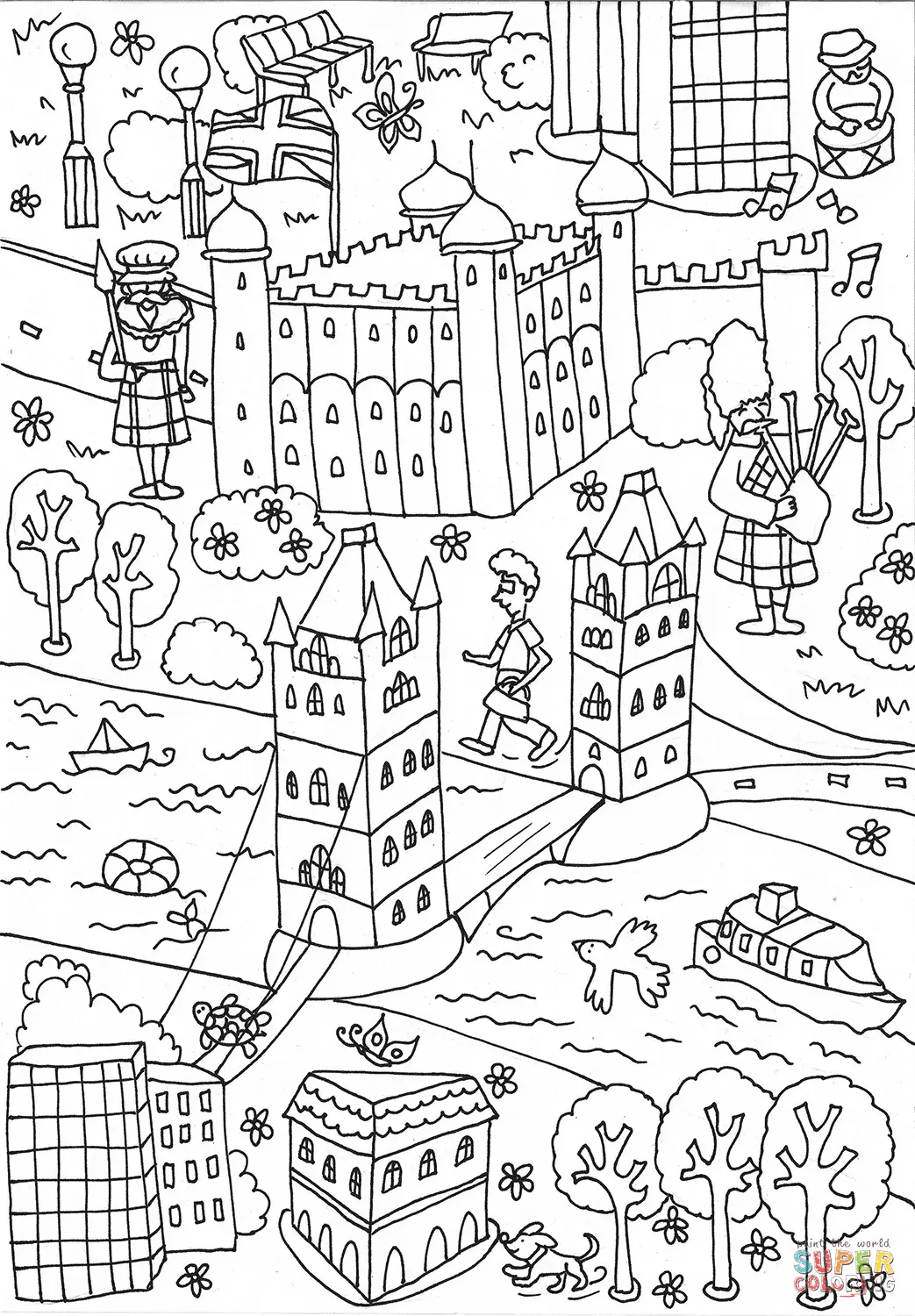 London coloring pages 24