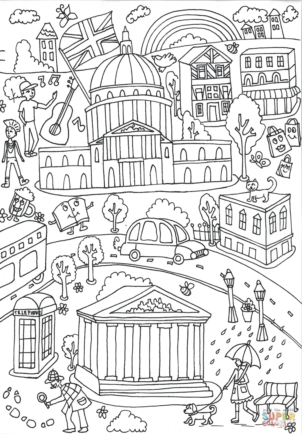 London coloring pages 26