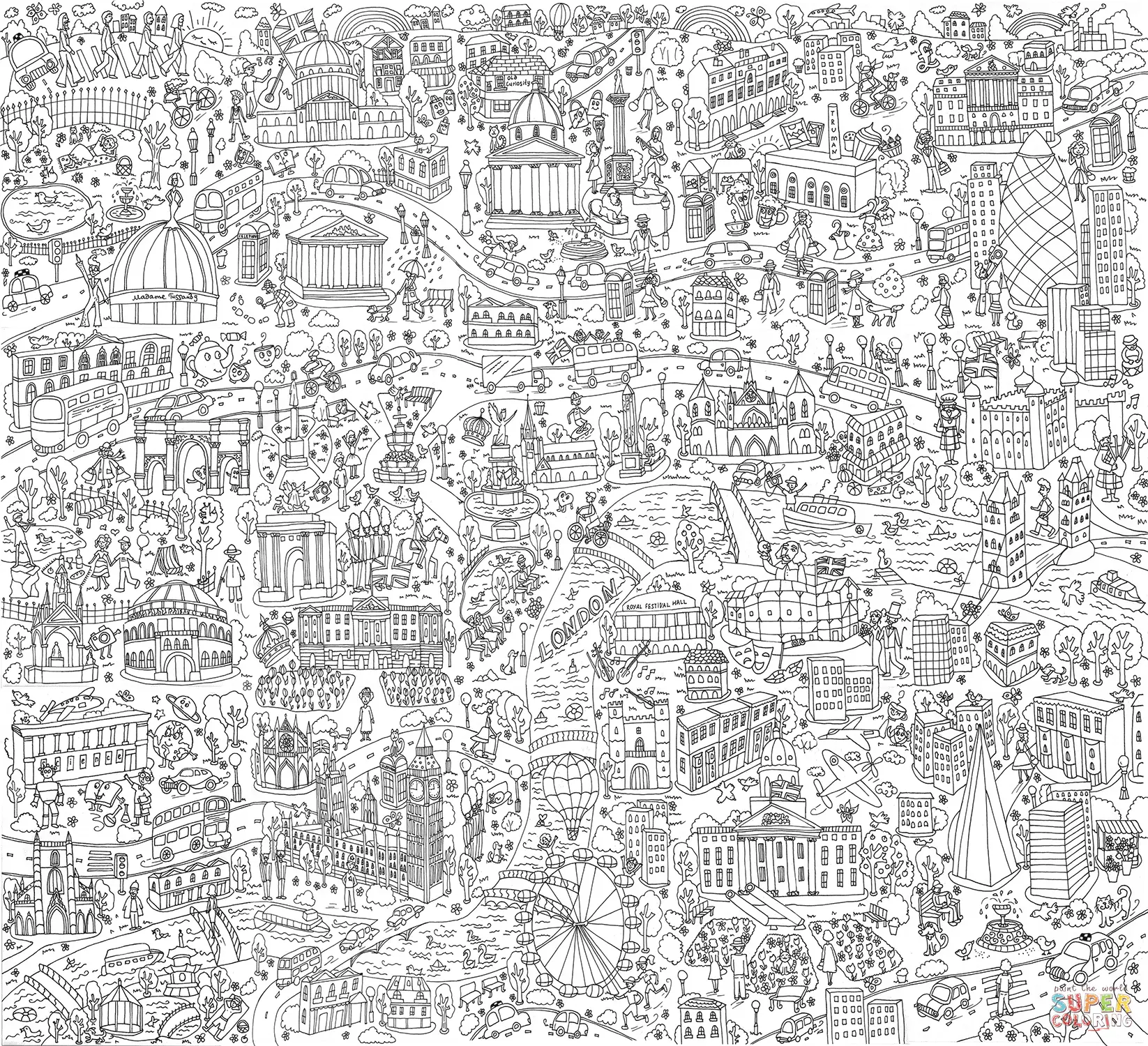 London coloring pages 27