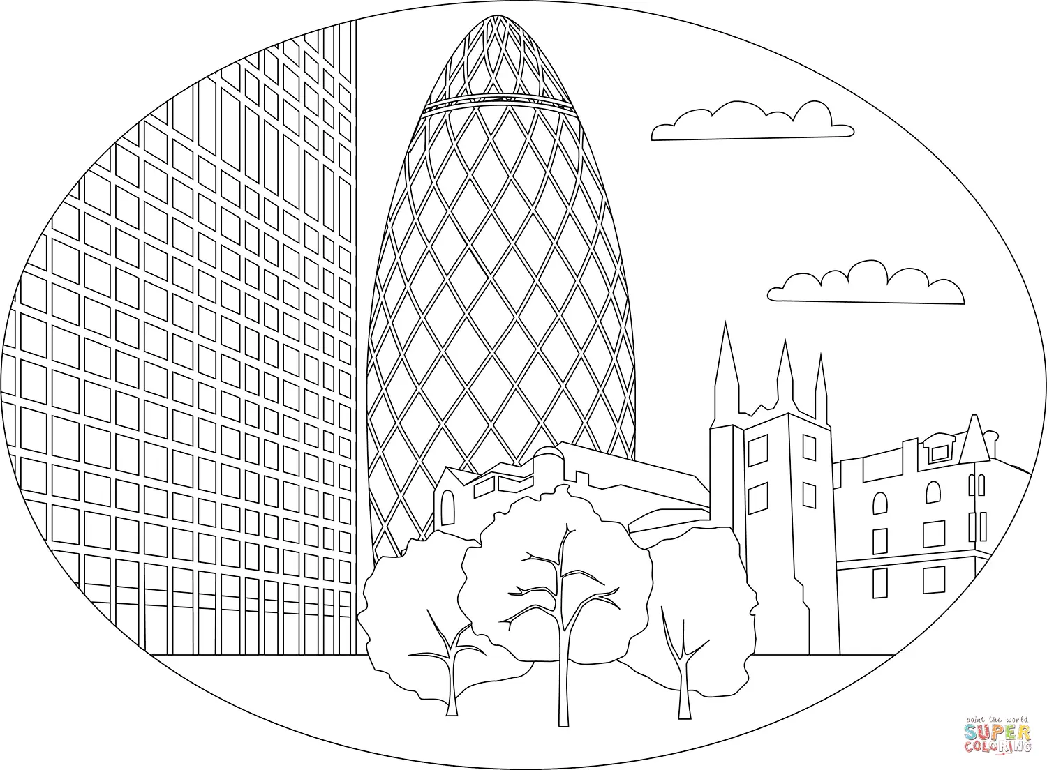 London coloring pages 4