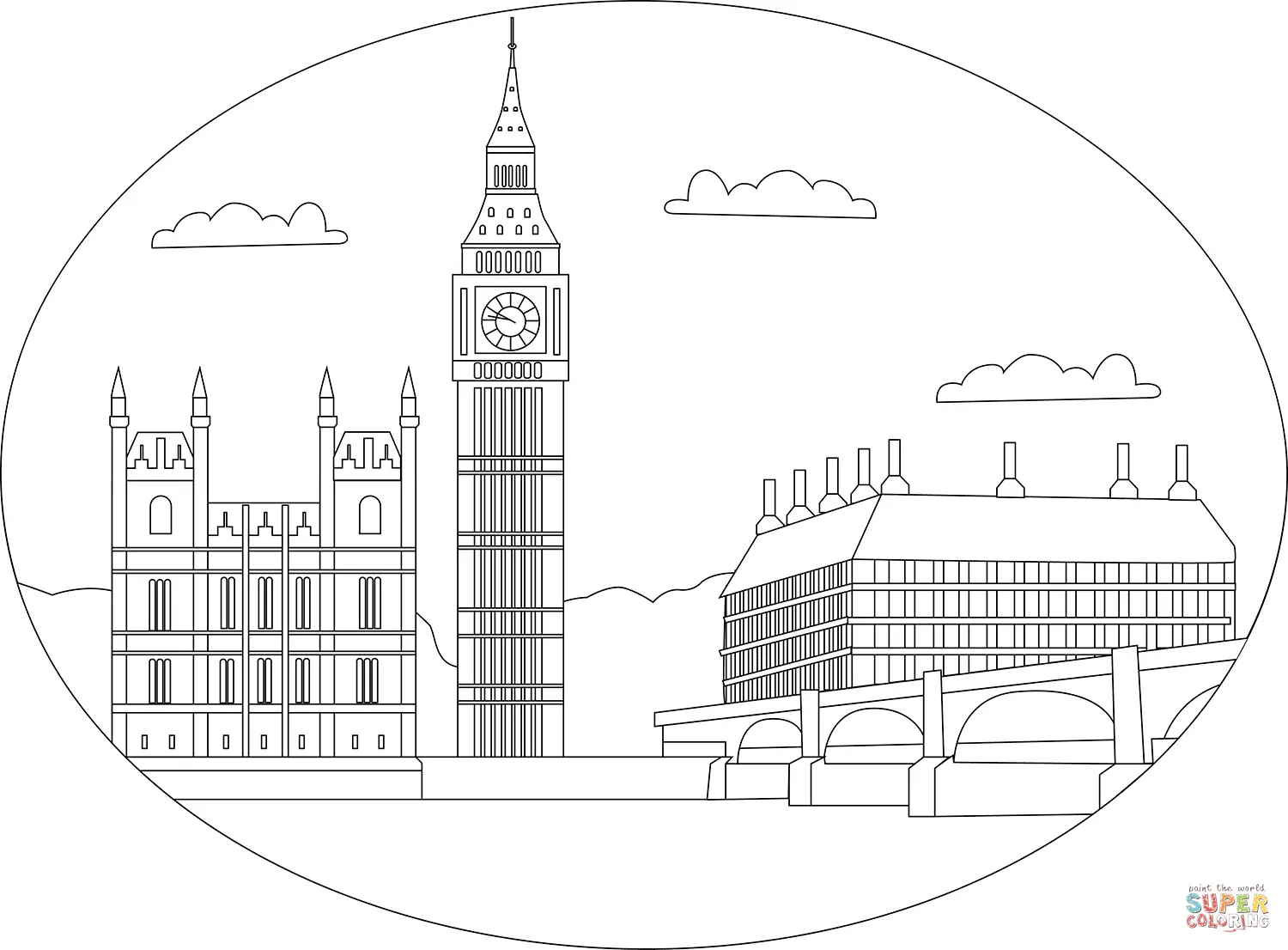 London coloring pages 5