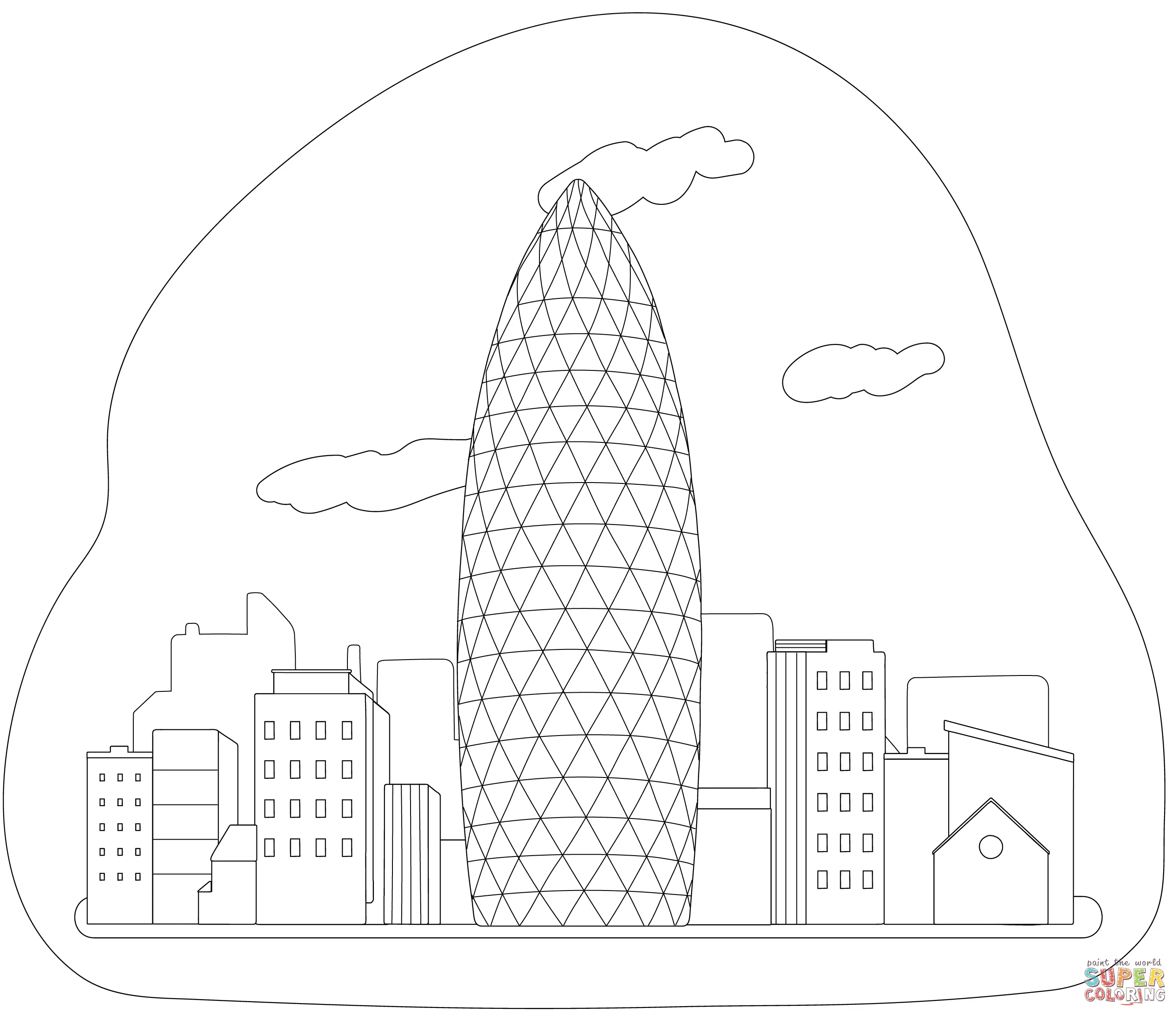 London coloring pages 7