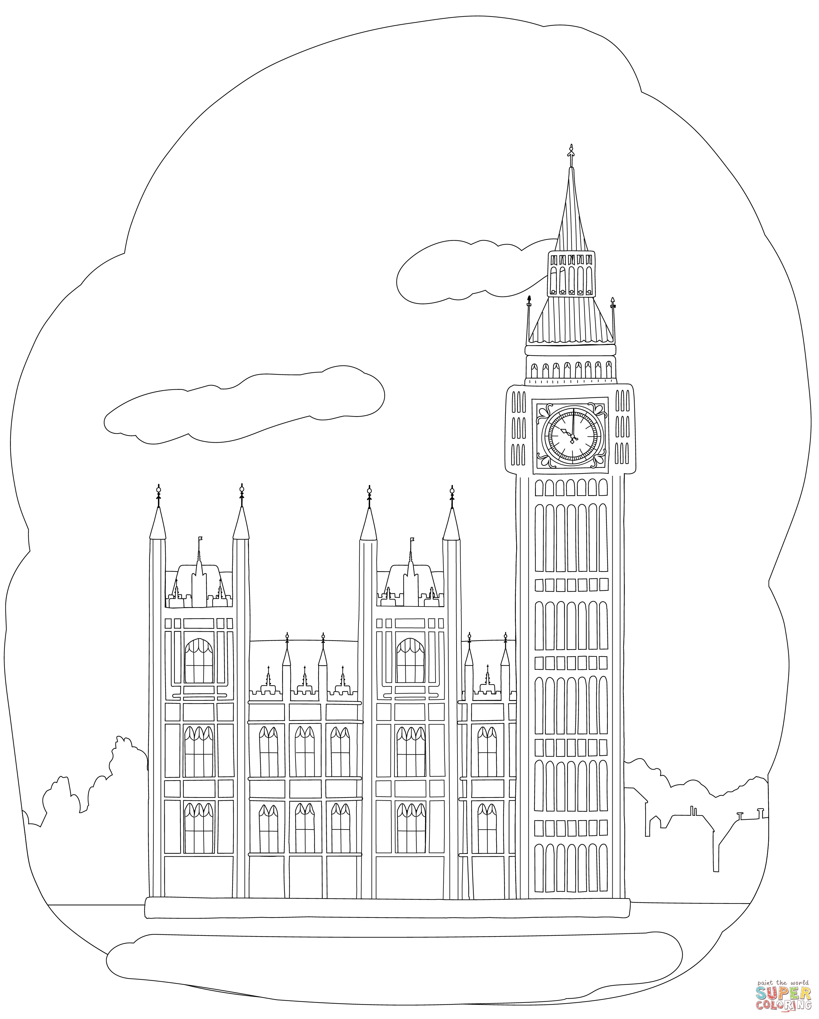 London coloring pages 8