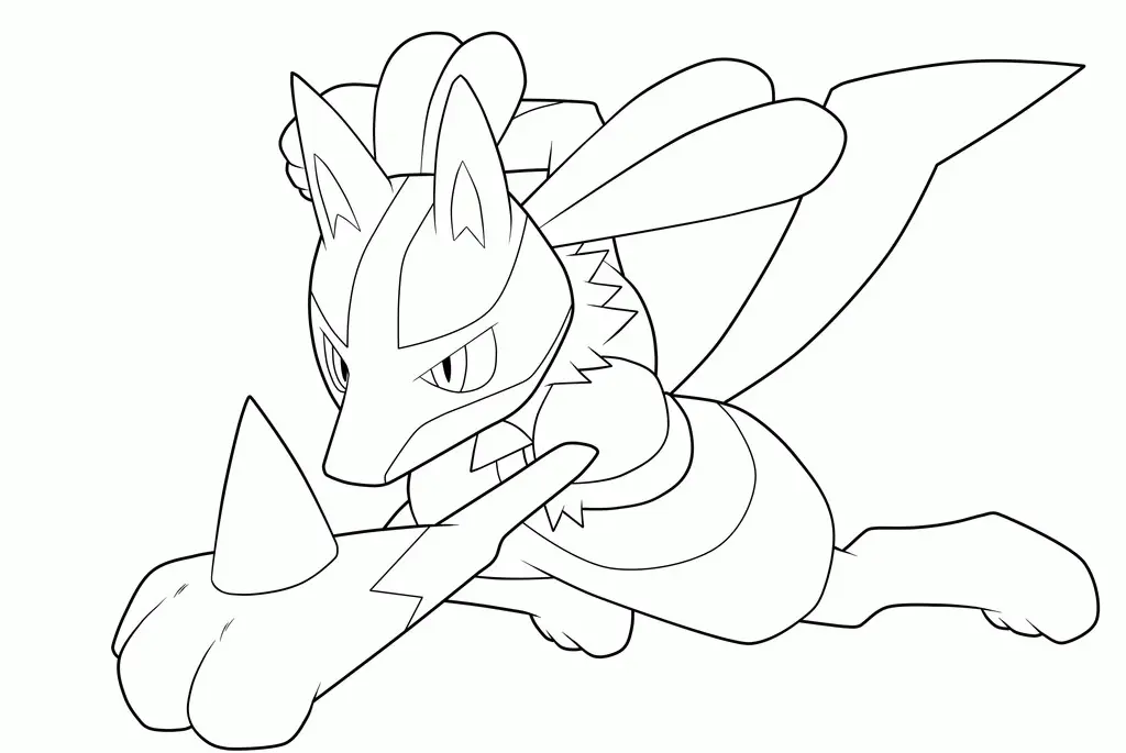 Lucario Para Colorear 13