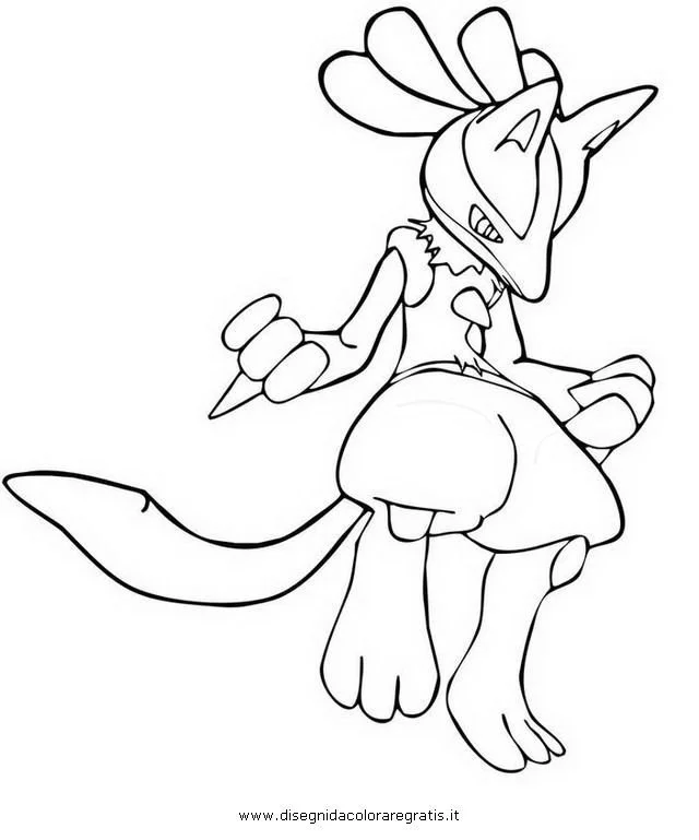 Lucario Para Colorear 14