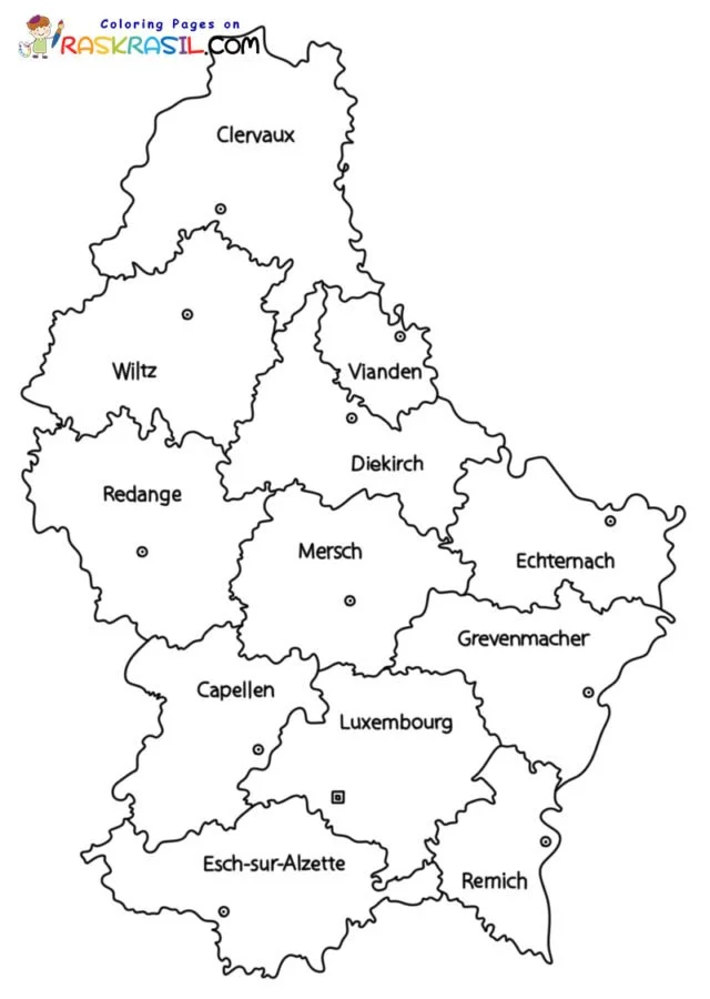 Luxembourg Coloring Pages 2