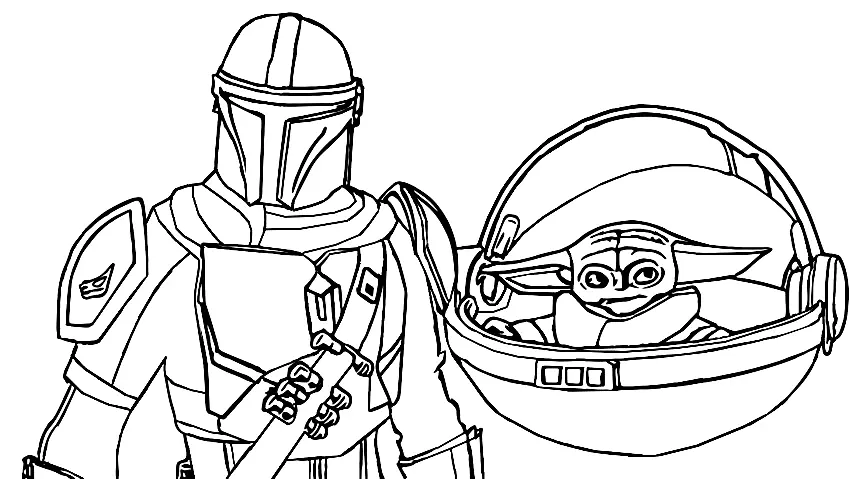 Mandalorian Ausmalbilder 10