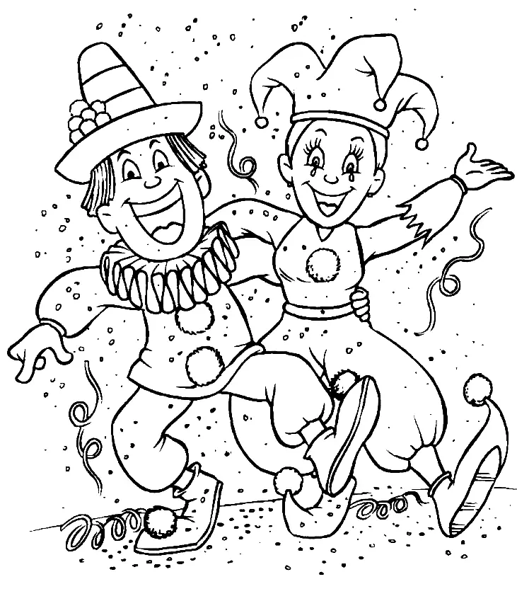 Desenhos de Mardi Gras para colorir 26