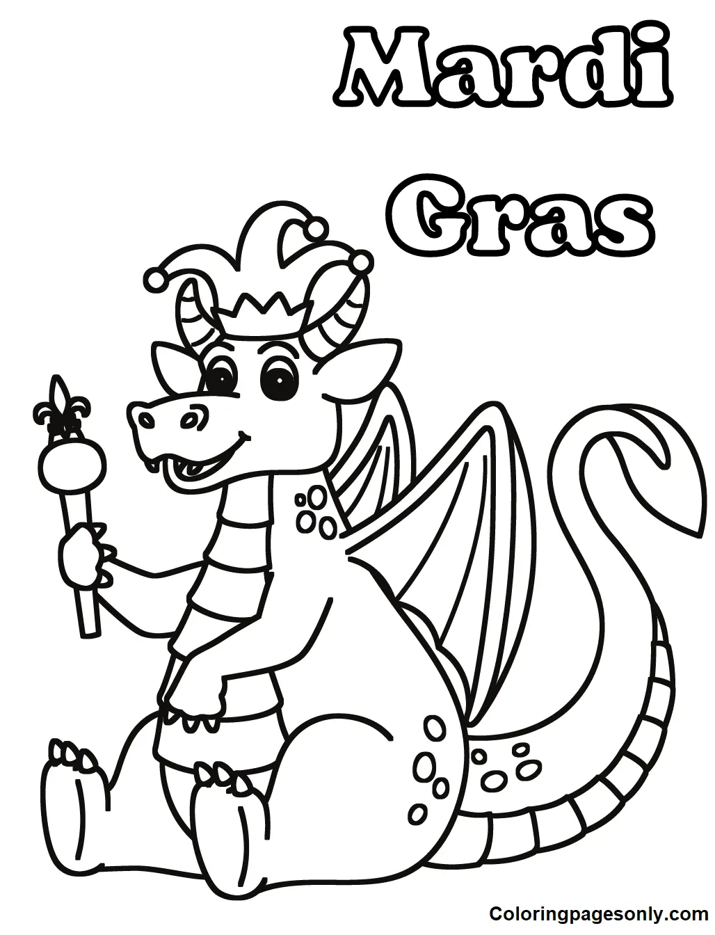 Desenhos de Mardi Gras para colorir 63