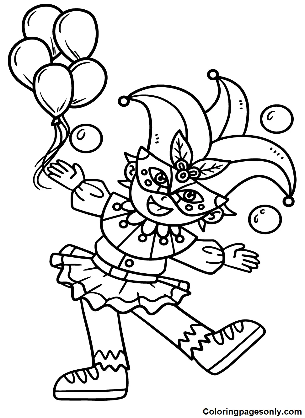 Desenhos de Mardi Gras para colorir 70