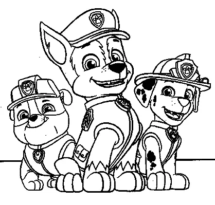 Marshall Paw Patrol Coloring Pages 18