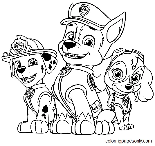Marshall Paw Patrol Coloring Pages 25