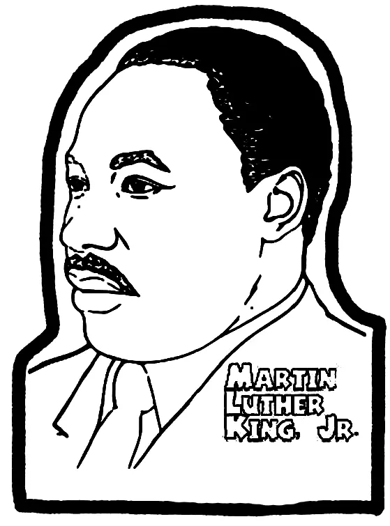 Martin Luther King Jr Para Colorear 13
