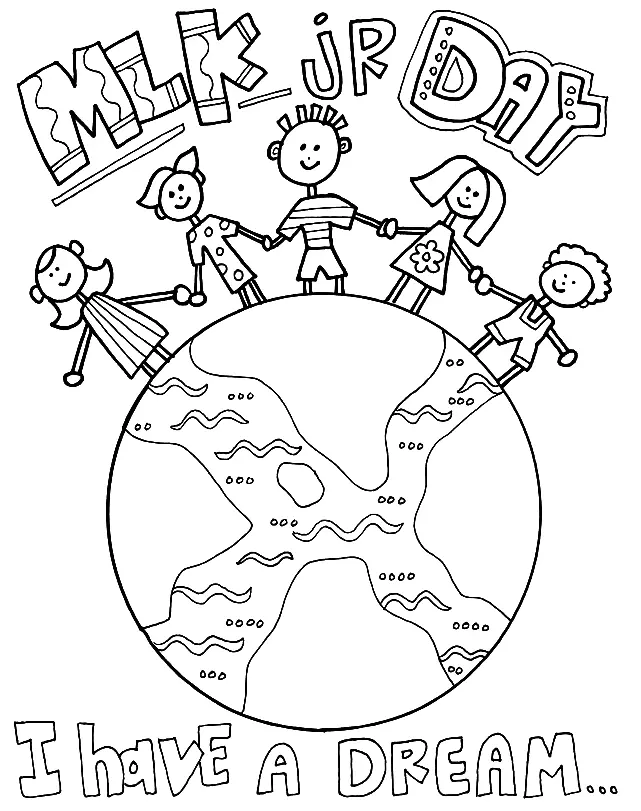 Martin Luther King Jr Para Colorear 14