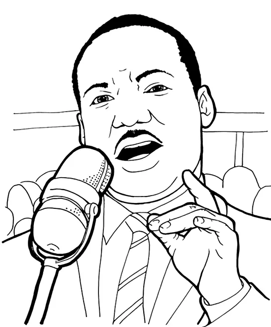 Martin Luther King Jr Para Colorear 20
