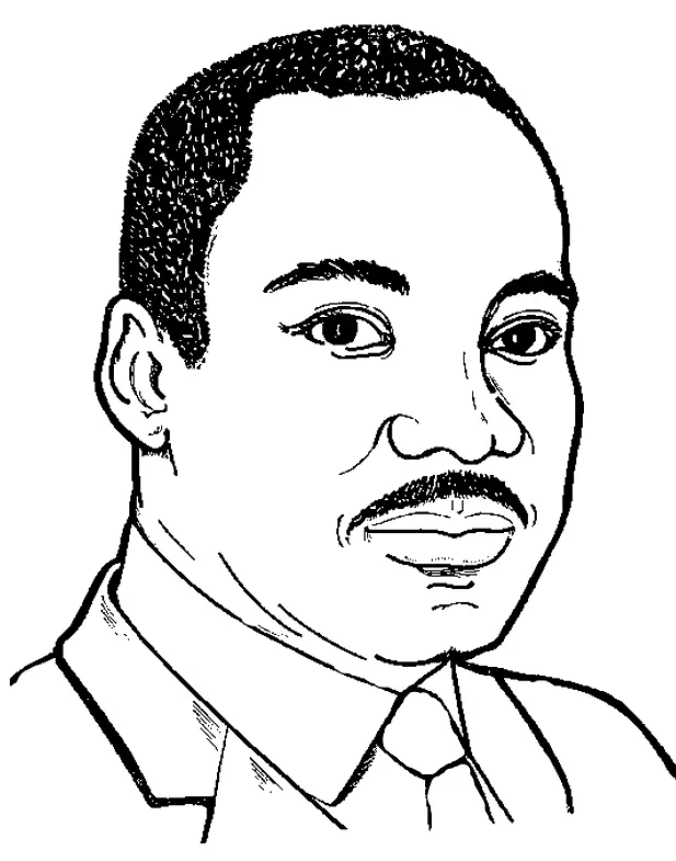 Martin Luther King Jr Para Colorear 21