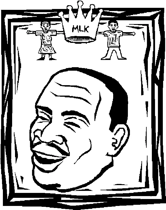Martin Luther King Jr Para Colorear 26