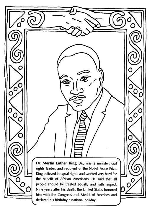 Martin Luther King Jr Para Colorear 29