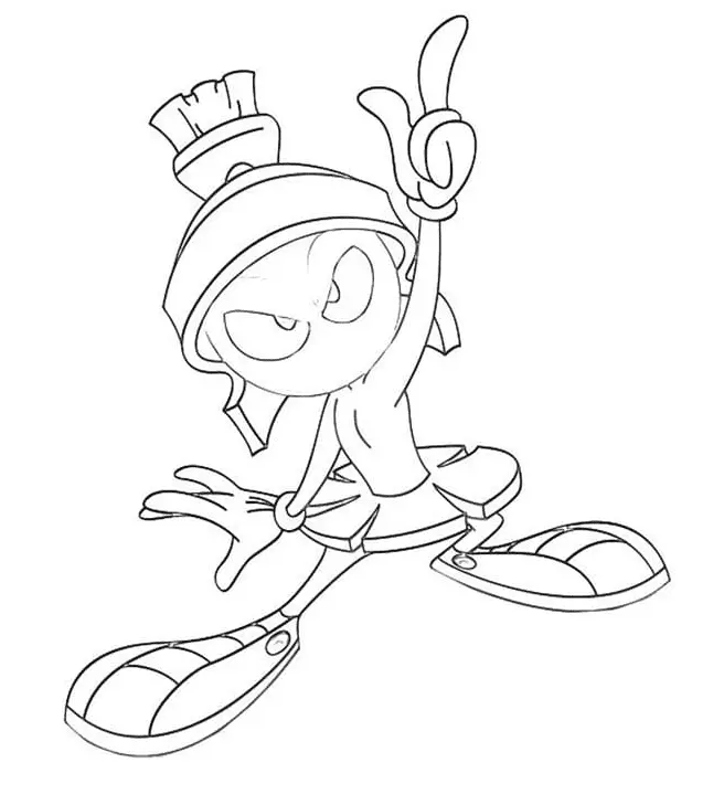 Marvin the Martian Coloring Pages 19