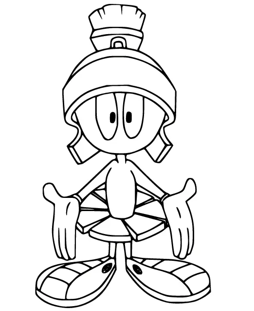Marvin the Martian Coloring Pages 28