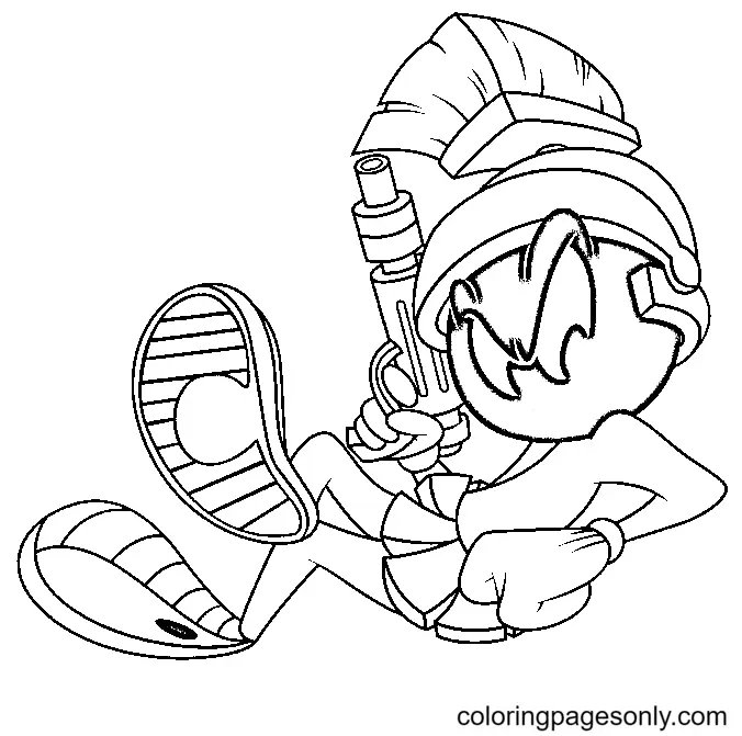 Marvin the Martian Coloring Pages 29
