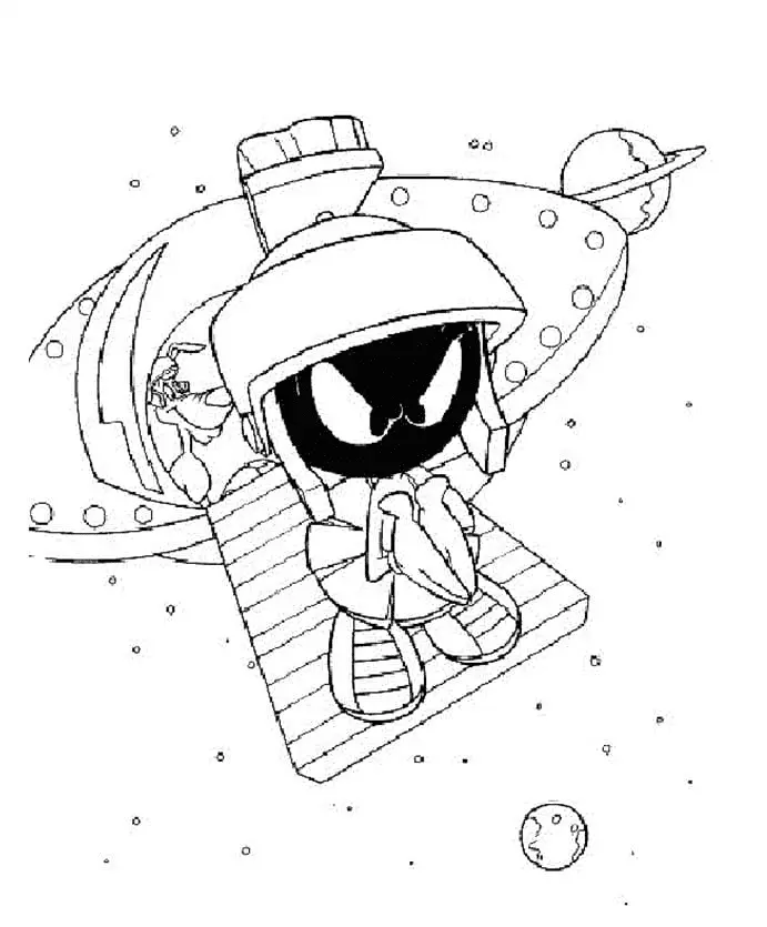 Marvin the Martian Coloring Pages 32