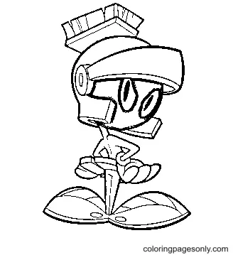 Marvin the Martian Coloring Pages 44