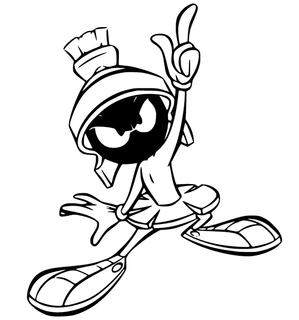 Marvin the Martian Coloring Pages 45