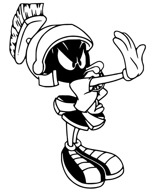 Marvin the Martian Coloring Pages 48